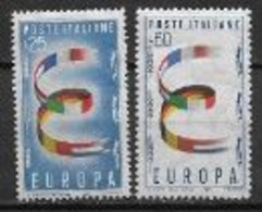 Italie 1957 Neufs ** N°744/745 Europa - 1957