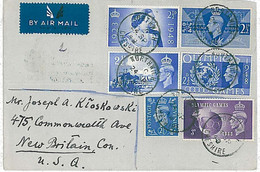 21564  - GB Great Britain  - POSTAL HISTORY - Airmail Cover OLYMPIC GAMES 1948 - Estate 1948: Londra