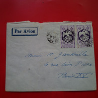 LETTRE A.E.F PAR AVION TCHAD FORT LAMY POUR PARIS - Covers & Documents