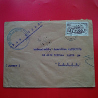 LETTRE GUINEE FRANCAISE POUR PARIS PAR AVION - Lettres & Documents