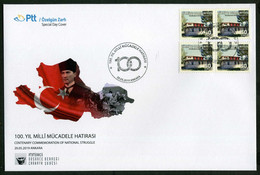 Turkey 2019 Centenary Commemoration Of National Struggle, Special Cover - Lettres & Documents