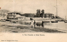 - Vue D'ISMAILIA Et Hôtel Victoria.  - Scan Verso - - Ismaïlia