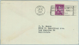 68078 - USA - POSTAL HISTORY - 1960 WINTER OLYMPIC GAMES Postmark: JUNEAU, ALASK - Inverno1960: Squaw Valley