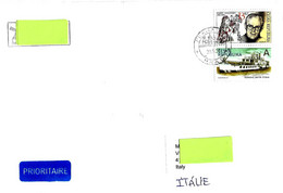 REP. CECA - 2021 PRAHA Prioritaria Per Italia Con 2 Francobolli (K.Svolinsky, Nave)+ Ann.ord.figurato (castello) - 17178 - Brieven En Documenten