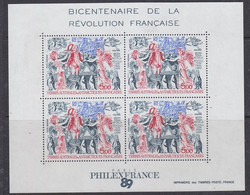 TAAF 1989 French Revolution / Revolution Francaise M/s ** Mnh (57426) - Blocs-feuillets