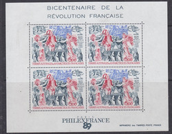 TAAF 1989 French Revolution / Revolution Francaise 4v (from M/s) ** Mnh (57427) Only For The Stamps - Blocs-feuillets