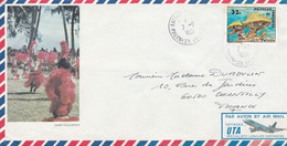 Enveloppe Polynésie 7-7-1981 Par Avion - Other & Unclassified