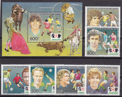 Soccer World Cup 1986 - Football - SPACE - C.-AFRICA - S/S+Set MNH - 1986 – Mexique