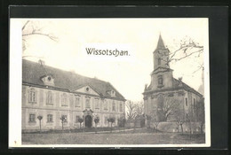 AK Wissotschan, Strassenpartie Mit Kirche - Tsjechië