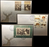 Russia 2021 Peterspost 60 Ann. Of WWF 1961-2021 Full Set Of 3 FDC's - FDC