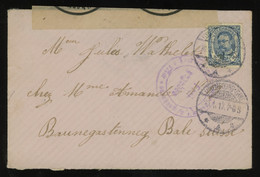 [04415] Luxembourg 1917 Cvr. From LUXEMBOURG-GARE To CH Franked With Duke Wilhelm 25c Blue, Opened By Censor In TRIER - 1906 Guillaume IV