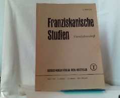 Franziskanische Studien. Vierteljahresschrift. Heft 3. - 2. Halbjahr / 63. Jahrgang. - Sonstige & Ohne Zuordnung