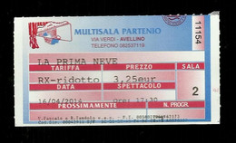 Biglietto Di Ingresso Cinema - Film La Prima Neve (ridotto)- Multisala Partenio Avellino - Unclassified