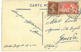 09791 - FRANCE  - POSTAL HISTORY - OLYMPIC GAMES Stamp On POSTCARD 1924 - Summer 1924: Paris