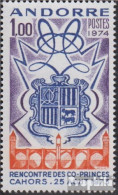 Andorra - Französische Post 260 (kompl.Ausg.) Postfrisch 1974 Mitregenten - Carnets
