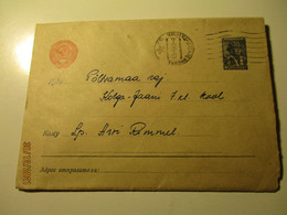 RUSSIA USSR ESTONIA 1952 TALLINN  Lowercase CANCEL TO KOLGA JAANI , POSTAL STATIONERY COVER  ,3-16 - Cartas & Documentos
