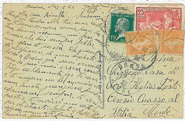 30935 - FRANCE - POSTAL HISTORY - OLYMPIC GAMES Stamps On Postcard 1924 - Verano 1924: Paris