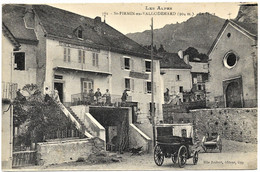 E7 Hautes Alpes 05 AINT FIRMIN EN VALGOMEDARD La Place Café Hôtel Valerntin TBE - Autres Communes