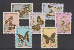 Kampuchea 1986 Papillons 632-638 7 Val ** MNH - Kampuchea