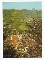 Ak. Künzelsau, Blick A. Evang. Stadtkirche, Hochhäuser Künzelsau-Garnberg - Künzelsau