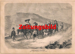 A102 916 - Sinti Roma Zigeuner Beerdigung Siebenbürgen  Artikel Von 1869 !! - Autres & Non Classés