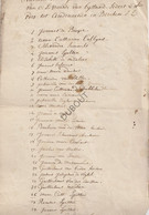 OUDENAKEN/Berchem Sint Laureins 1809 Manuscript    (V593) - Manuscrits