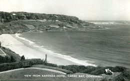 CORNWALL - ST IVES, CARBIS BAY, VIEW FROM KARENZA HOTEL RP Co1143 - St.Ives