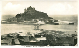 CORNWALL - ST MICHAEL'S MOUNT , LOW WATER RP Co1112 - St Michael's Mount