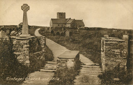 CORNWALL - TINTAGEL - CHURCH AND STILE  Co1167 - Newquay