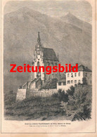 A102 925 - Burg Schönna Meran Schenna Mausoleum Artikel Von 1869 !! - Sonstige & Ohne Zuordnung