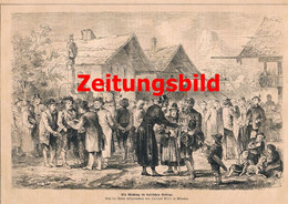 A102 926 - Karl Stieler Wahltag Bayrischen Gebirge Bauern Artikel Von 1869 !! - Contemporary Politics