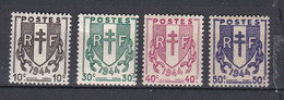N° 670 à 673 Type Chaînes Brisées; Série En  Timbres  Neuf Impeccable Sans Charnière - Unused Stamps