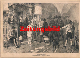 A102 929 Regentage Im Gebirge Artikel Von 1869 !! - Autres & Non Classés