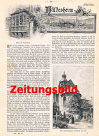 A102 933 Hildesheim Kaiserhaus Rathaus Rosenstock Dom Artikel Von 1899 !! - Autres & Non Classés