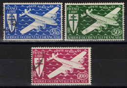 AOF - YT PA 1-3 Oblitérés - 1945 - Used Stamps