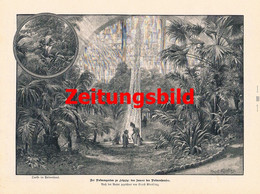 A102 937 Ernst Kiesling Leipzig Palmengarten Parkanlage Artikel Von 1899 !! - Autres & Non Classés