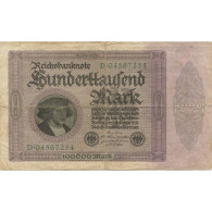 Billet, Allemagne, 100,000 Mark, 1923, 1923-02-01, KM:83c, B - 100000 Mark