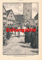 A102 949 - Fritz Bergen Dinkelsbühl Kinderzeche Kinderfest Artikel Von 1899 !! - Autres & Non Classés