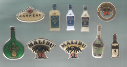 PINS PIN'S BOISSON 914 SPIRITUEUX LIQUEUR CHABOT ARMAGNAC NAPOLEON ARIGNAC IZARRA MALIBU N° 7840 BRIZARD LOT10 PINS - Boissons