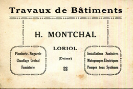 26.DROME.LORIOL.TRAVAUX DE BATIMENTS.H.MONCHAL. - Non Classés