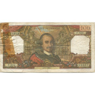 France, 100 Francs, Corneille, 1968, 1968-05-02, B, Fayette:65.22, KM:149c - 100 F 1964-1979 ''Corneille''