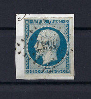 Frankreich Yvert No.10 Gestempelt Auf Briefstück Kat.45,-€ - 1852 Louis-Napoleon