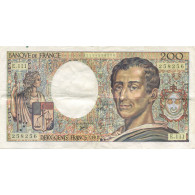 France, 200 Francs, Montesquieu, 1992, TTB+, Fayette:70.12a, KM:155e - 200 F 1981-1994 ''Montesquieu''