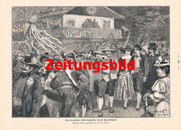 A102 966 - Innsbruck Volkstrachtentag Kirchtag Bauernhochzeit Artikel Von 1894 !! - Autres & Non Classés