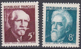 N° 820 Et 821 Transfert Au Panthéon Des Cendres De Langevin Et Perrin :timbres Neuf Impeccable Sans Charnière - Unused Stamps