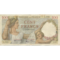 France, 100 Francs, Sully, 1939, 1939-09-28, TB+, Fayette:26.08, KM:94 - 100 F 1939-1942 ''Sully''