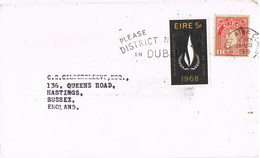 43099. Carta BAILE ATHA CLIATH (Dublin) Eire 1969. Stamp Derechos Humanos, Human Rights - Covers & Documents