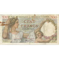 France, 100 Francs, Sully, 1939, 1939-10-05, B, Fayette:26.09, KM:94 - 100 F 1939-1942 ''Sully''