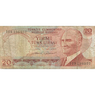 Billet, Turquie, 20 Lira, KM:187b, TTB - Turkey