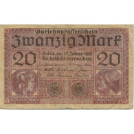 Billet, Allemagne, 20 Mark, 1918, KM:57, TB - 20 Mark